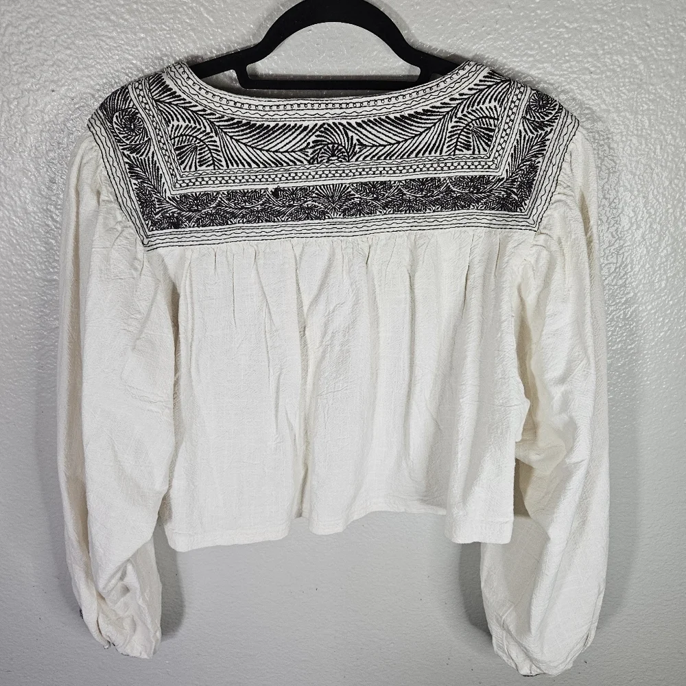 Free People Iggy Embroidered Crop Top Size S - Picture 13 of 15
